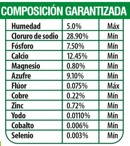bulto 40 kg sal mineralizada somex