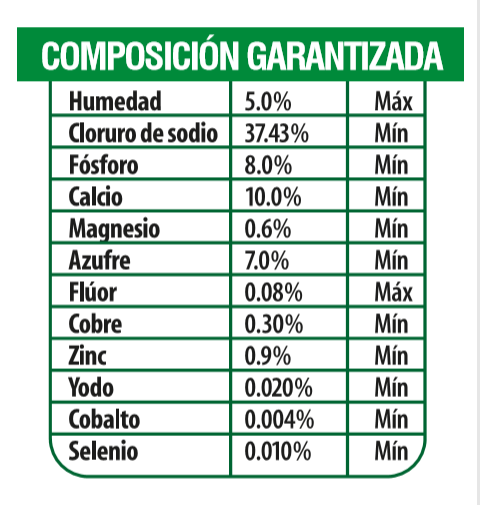 sal mineralizada somex 8 se bultos 50